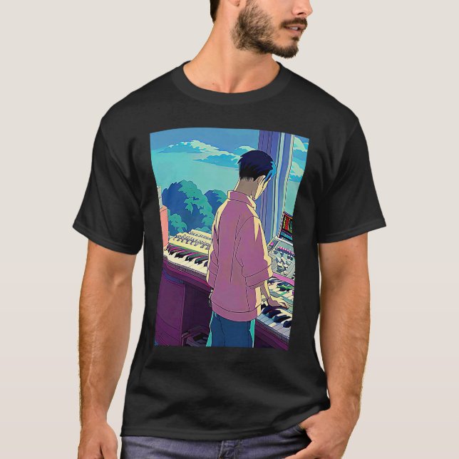 T-shirt Lo fi hip hop chillhop chill beats lofi aesthetics (Devant)