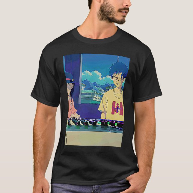 T-shirt Lo fi hip hop chillhop chill beats lofi aesthetics (Devant)