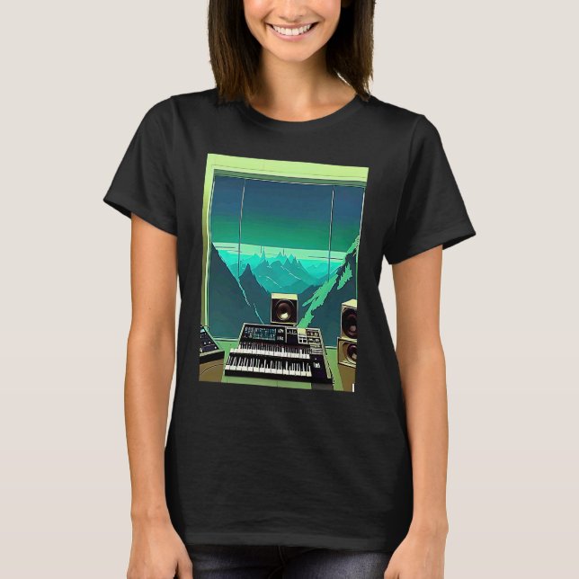 T-shirt Lo fi hip hop chillhop chill beats studio aestheti (Devant)