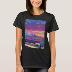 T-shirt Lo fi hip hop chillhop chill chill bat lofi esthét