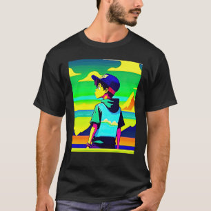 T-shirt Lo fi hip hop chillhop chill chill bat lofi esthét