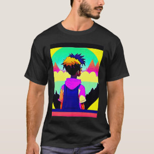 T-shirt Lo fi hip hop chillhop chill chill bat lofi esthét