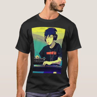 T-shirt Lo fi hip hop chillhop chill chill bat studio aest