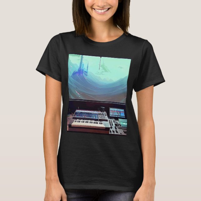 T-shirt Lo fi hip hop chillhop chill chill bat studio aest (Devant)