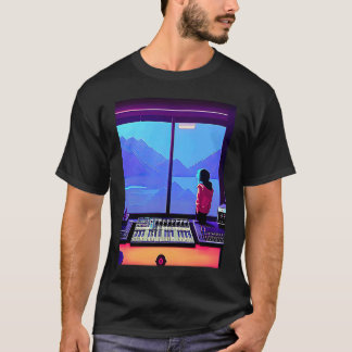 T-shirt Lo fi hip hop chillhop chill chill bat studio aest