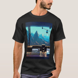 T-shirt Lo fi hip hop chillhop chill chill bat studio aest