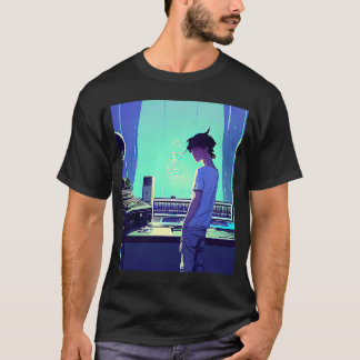T-shirt Lo fi hip hop chillhop chill chill bat studio aest