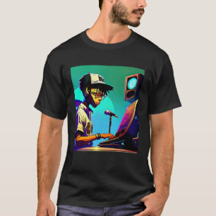 T-shirt Lo fi hip hop refroidissement chillhop bat esthéti