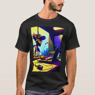 T-shirt Lo fi hip hop refroidissement chillhop bat esthéti