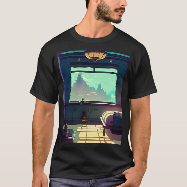 T-shirt Lo fi hip hop refroidissement chillhop bat l'esthé (Devant)