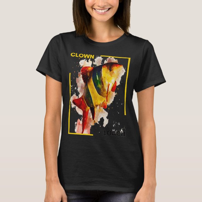 T-shirt Loach clown aquarelle (Devant)