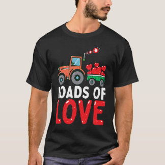 T-shirt Loads of Love Tractor Cute Valentines Day Truck To