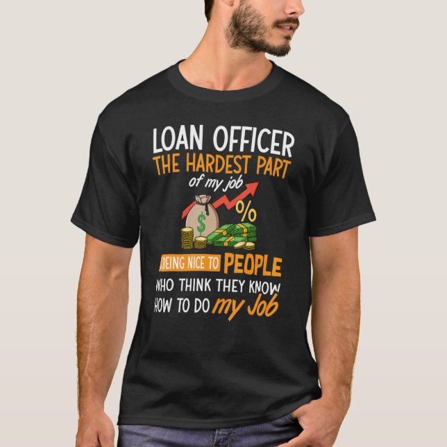 T-shirt Loan Officer Assistant Mortgage Loan Lender Traini (Devant)