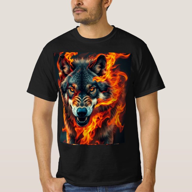 T-shirt Lobo guerreiro (Devant)