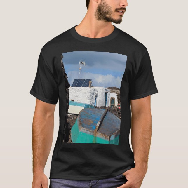 T-shirt Lobos Island Fishing Cottages Vertical (Devant)