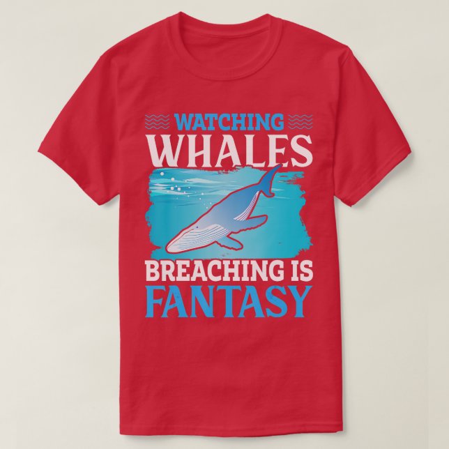 T-shirt L'observation des baleines brasse est imaginaire b (Design devant)