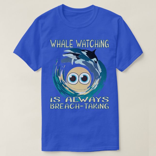 T-shirt L'observation des baleines est toujours à couper l (Design devant)