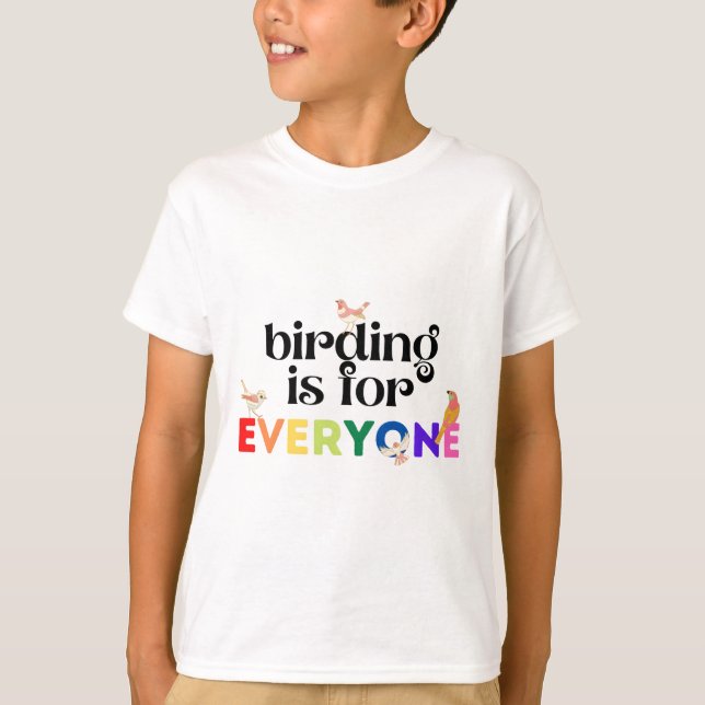 T-shirt l'observation des oiseaux est pour tous (Devant)