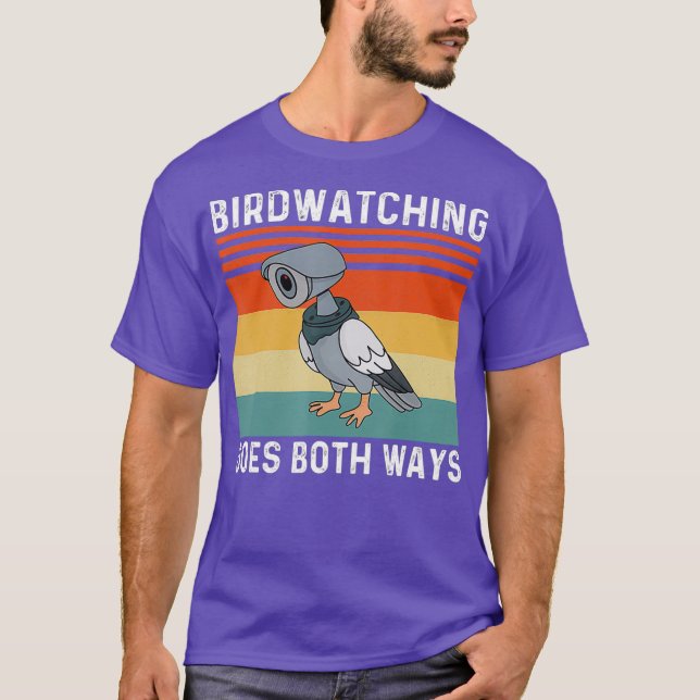 T-shirt L'observation des oiseaux va dans les deux sens Oi (Devant)