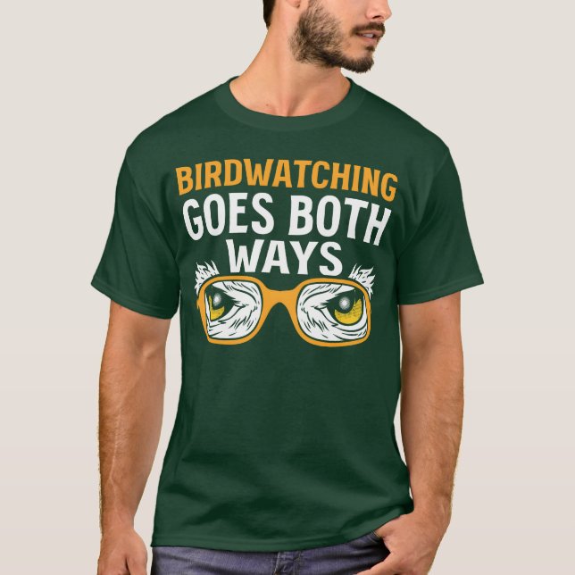 T-shirt L'observation des oiseaux va les deux façons Ornit (Devant)
