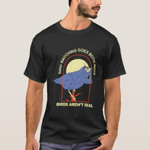 T-shirt L'Observation D'Oiseaux A Les Deux Voies -€"Oiseau
