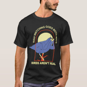 T-shirt L'Observation D'Oiseaux A Les Deux Voies -€"Oiseau