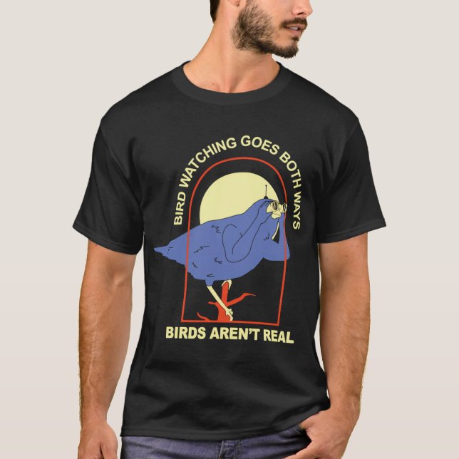 T-shirt L'Observation D'Oiseaux A Les Deux Voies -€"Oiseau (Devant)