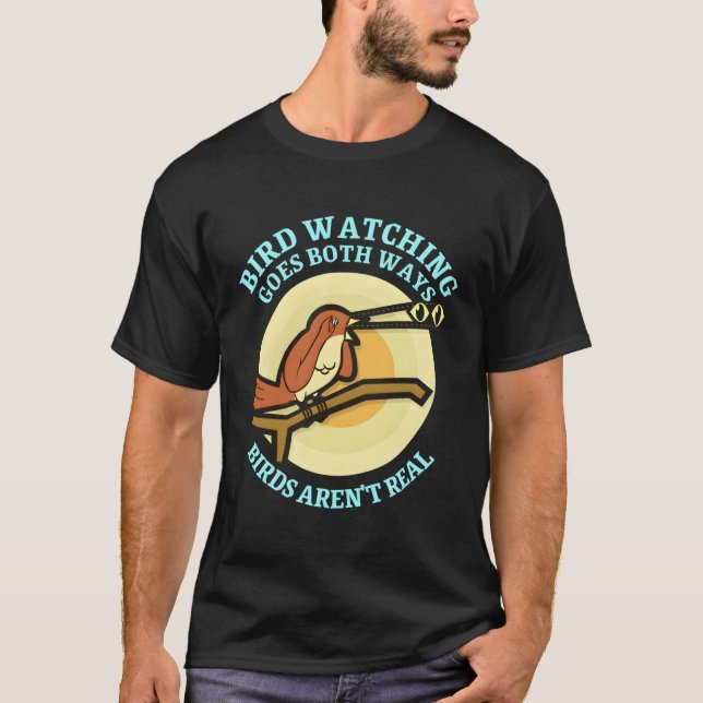 T-shirt L'Observation Drôle Des Oiseaux Va Dans Les Deux V (Devant)