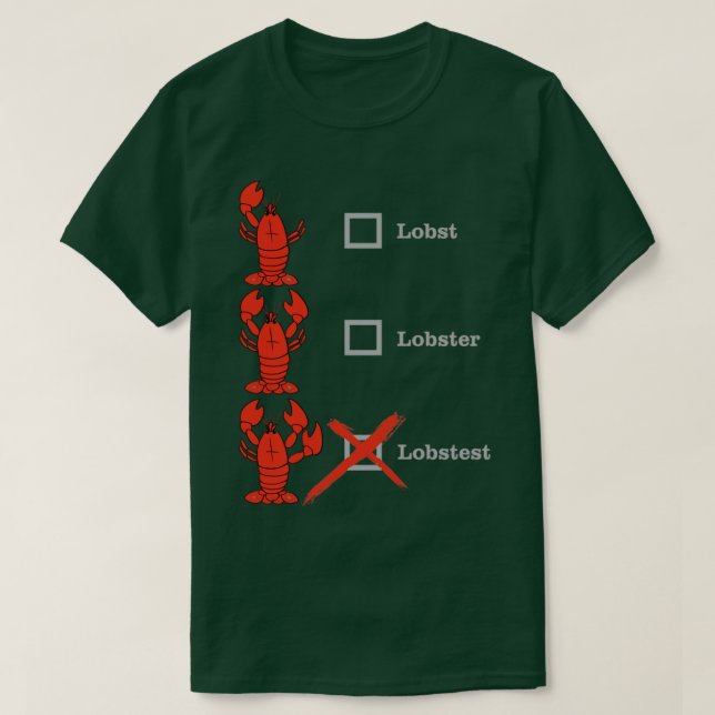 T-shirt Lobst Lobster Lobstest Crustacean Shellebré (Design devant)