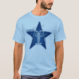 T-shirt Lobstar deux sur le bleu