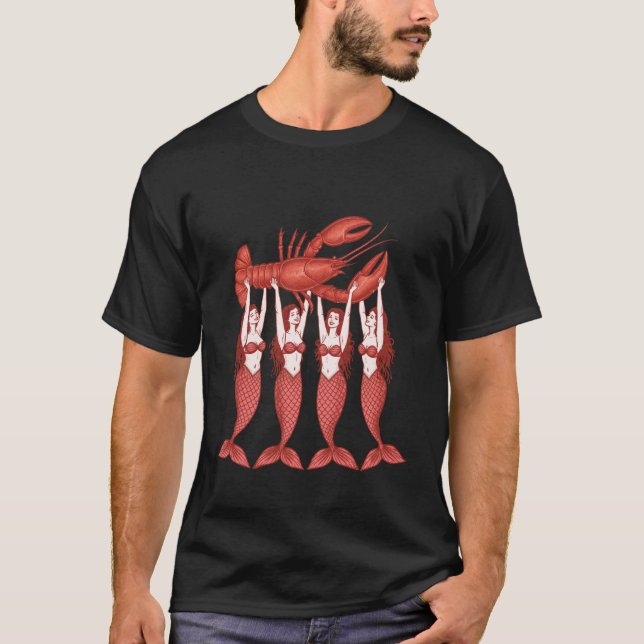 T-shirt Lobster Coastal Summer Vibes Seafood Party Crawfis (Devant)