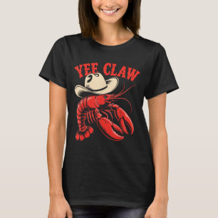 T-shirt Lobster Cowboy Tendance Yee Pince Homard Drôle