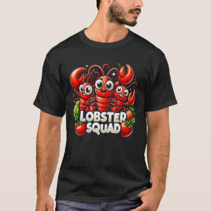 T-shirt Lobster Squad Cute Claws Frais Mer Légume Aliments