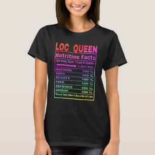 T-shirt Loc Queen Nutrition Facts Localisé Queen Locd Life