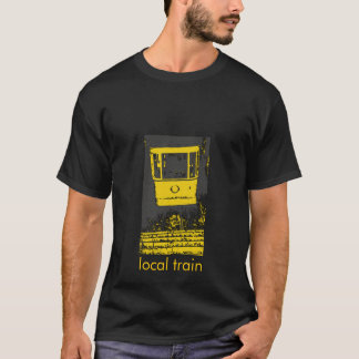 T-shirt local train in yellow