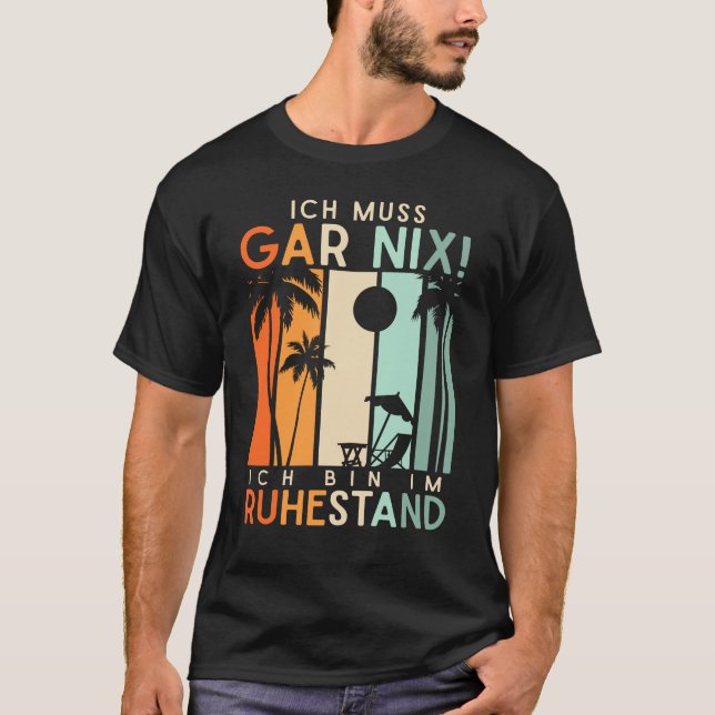 T-shirt Locataire Urlaub Strand Ruhestand Rente (Devant)