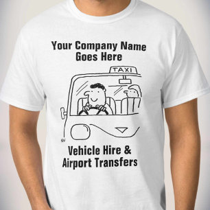 T-shirt Location de véhicule et services d'aéroport de tax