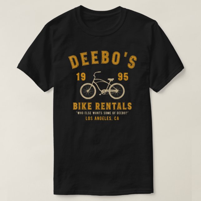 T-shirt Location de vélos chez Deebo vintage  (Design devant)