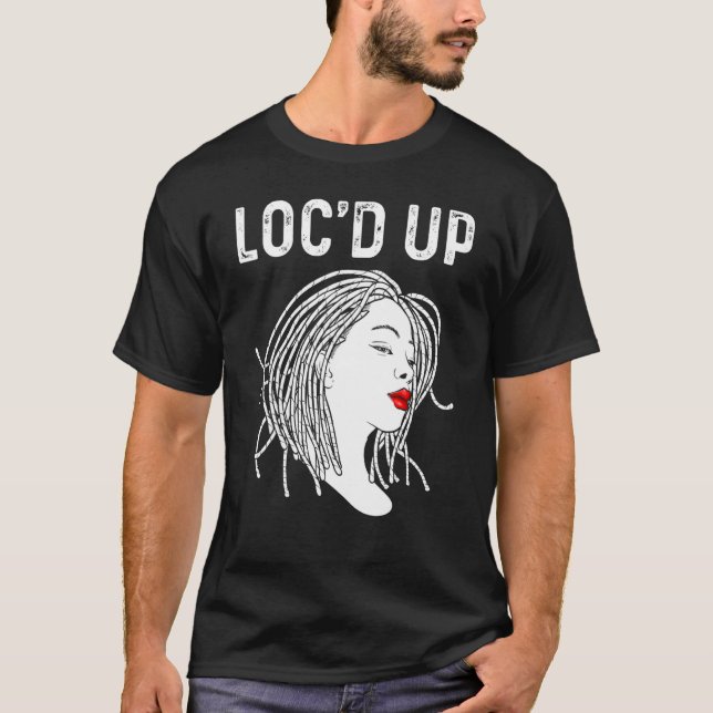 T-shirt Locaux Pour Les Femmes Aiment Dreadlocks Dreads _8 (Devant)