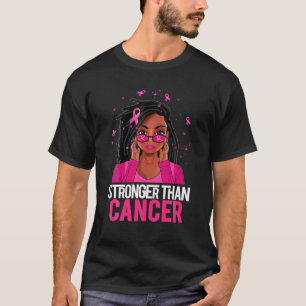 T-shirt Loc'd Cheveux Femme noire forte que le cancer Brea