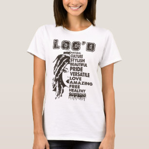 T-shirt Loc'd Hair Reine noire Mois de l'histoire noire Af