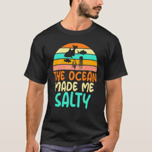 T-shirt L'Océan M'a Rendue Salée Drôle Biologie Marine