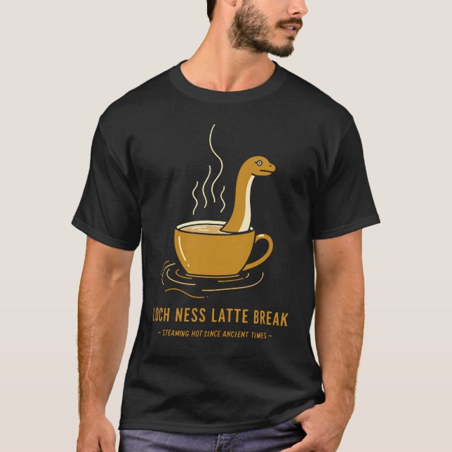 T-shirt Loch Ness Latte Break (Devant)