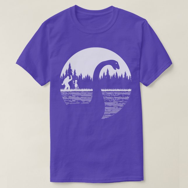 T-shirt Loch Ness Monster et alien (Design devant)
