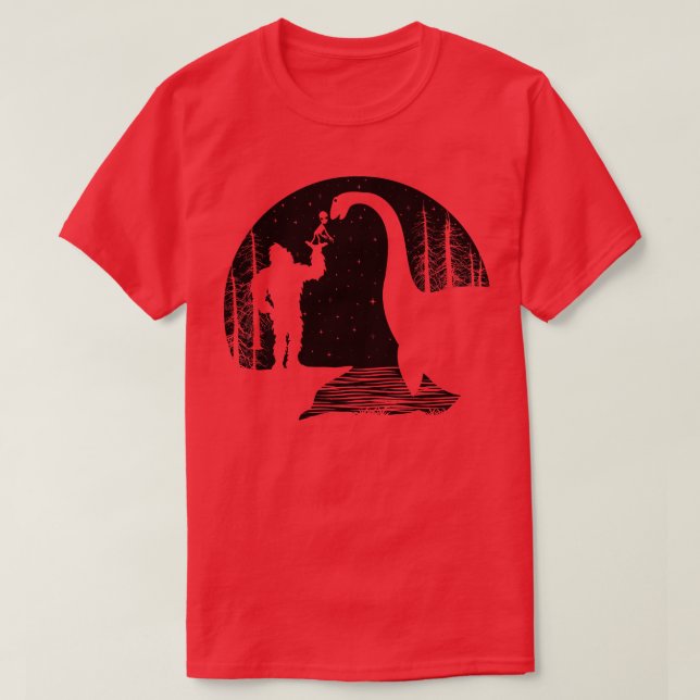T-shirt Loch ness Monster Funny (Design devant)