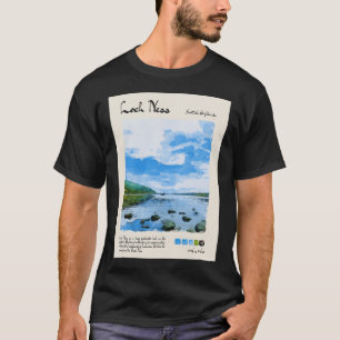 T-shirt Loch Ness Vintage Watercolor Travel