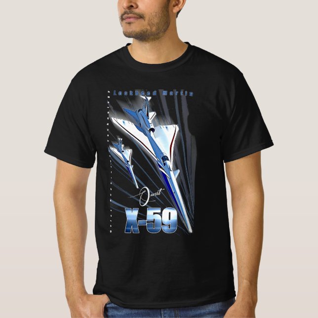 T-shirt Lockheed Martin X-59 Quesst QueSST Supersonic Airc (Devant)