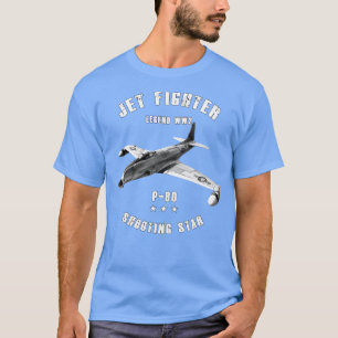 T-shirt Lockheed P80 Tirer sur l'avion de combat à réactio