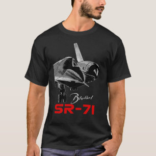 T-shirt Lockheed SR-71 Blackbird Mach3, avion stratégique