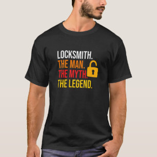 T-shirt Locksmith Homme Mythe Légende Lock Locksmithine